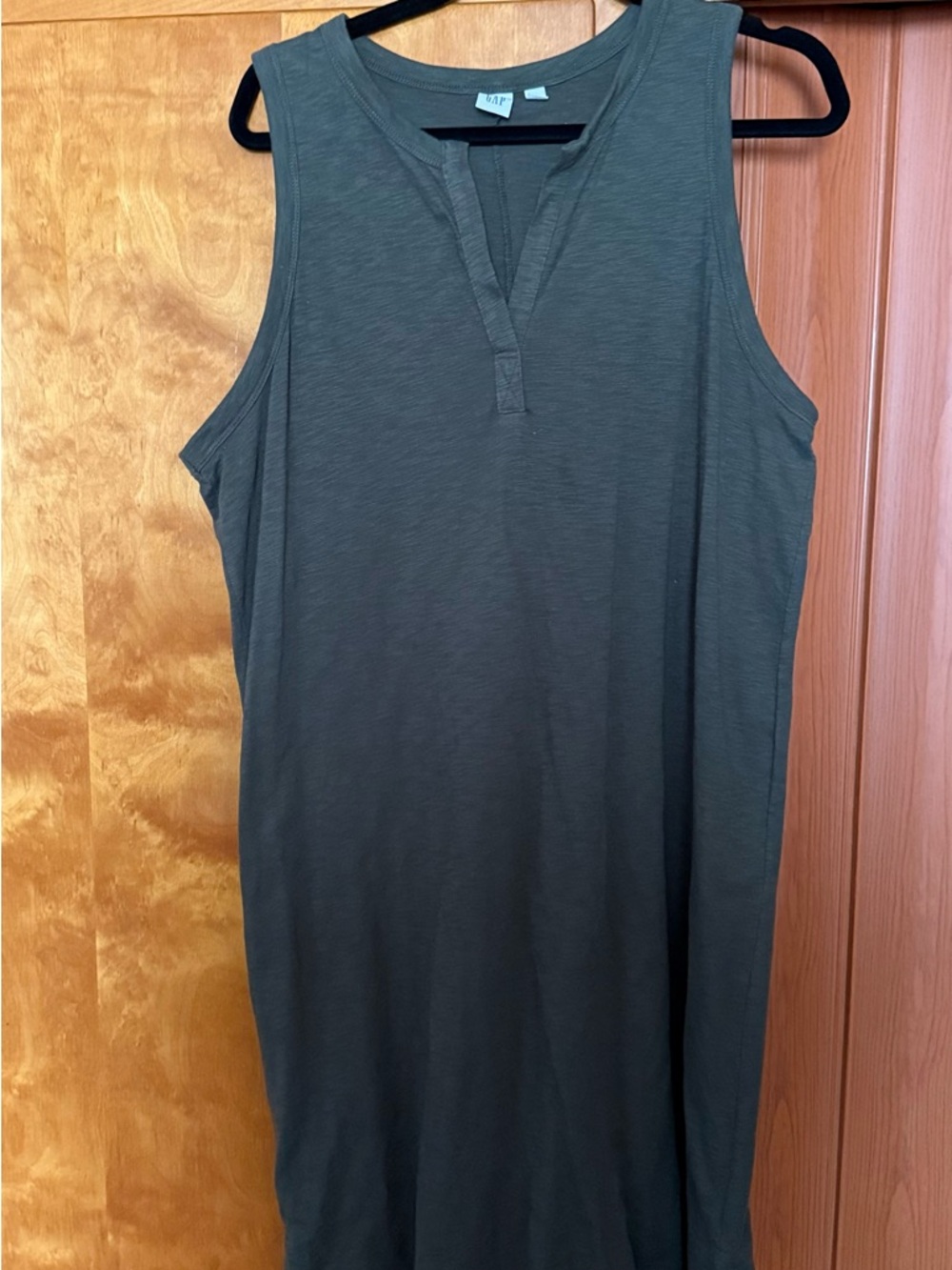 Sleeveless Gap Olive Tank Dress